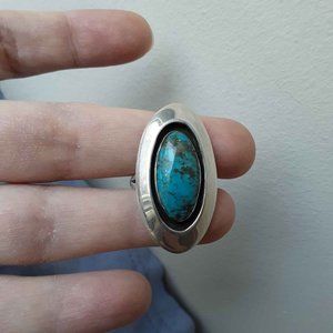 SOLD // Meg Girard oval turquoise ring